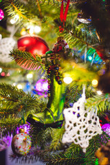 Christmas decorations, Christmas tree baubles Christmas time.