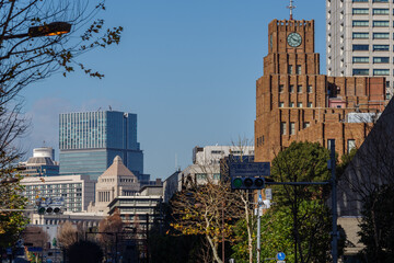 Obraz premium 新橋駅周辺の風景