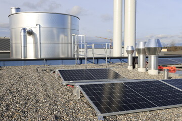 technik industriequartier pv anlage solardach
