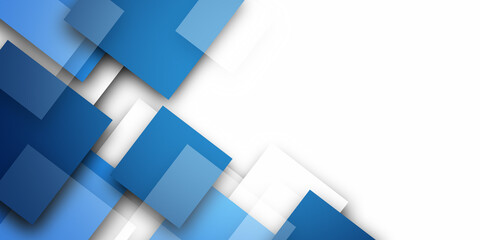 Fototapeta premium Bright blue geometric modern design template 