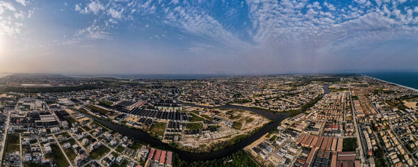 aerial view of the city of Awka, Nigeria