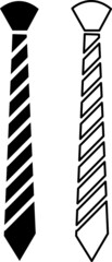 Tie Icon black flat Vector Illustration On white Background Eps.eps