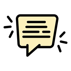 Effective tips icon. Outline effective tips vector icon color flat isolated