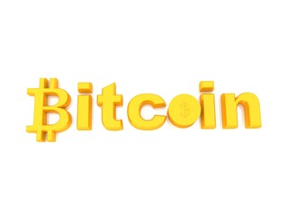 3d illustration  bit coin crypto currency block chain concept
