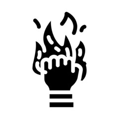 motivation employee glyph icon vector. motivation employee sign. isolated contour symbol black illustration