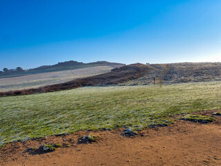Charmouth Dorset on a Frosty Winter Morning