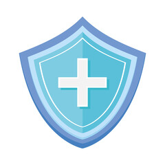 shield with medical cross