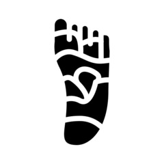 shiatsu massage glyph icon vector. shiatsu massage sign. isolated contour symbol black illustration