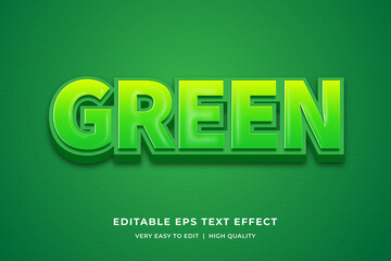 Green Editable Text Style Effect Premium Vector