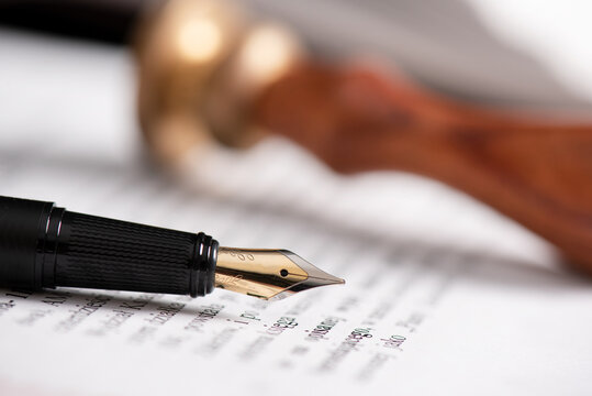 Law, notary, attorney background theme