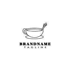 coffee cup logo design template icon vector
