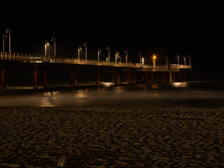 ight view of Pier  from the beach dunes - 477752716