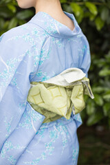 Woman in Japanese traditional fashion