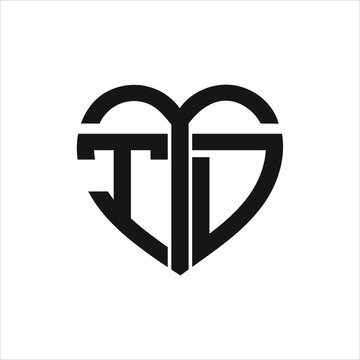 TTD three letter monogram type circle letter logo template, monogram,  abstract, wordmark, letter mark, business, typography, flat, minimalist,  brand, initial letter logo, symbol, geometric, isolated, Stock Vector