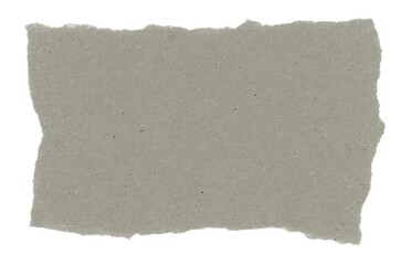 gray blank paper parchment label isolated over white