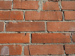 industrial red brick wall background