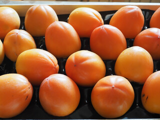 kaki persimmon fruit food