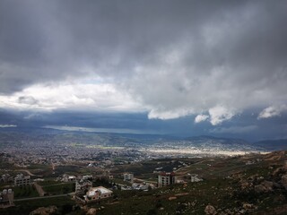 storm over the city