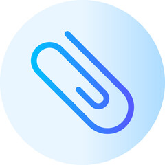 paper clip gradient icon