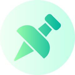 push pin gradient icon