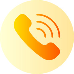 telephone call gradient icon