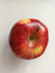 red apple on a white background