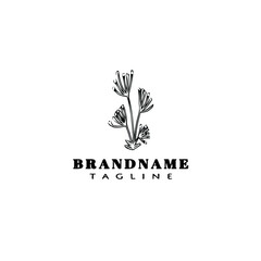 plants with leaves logo icon design cute vector illustration
