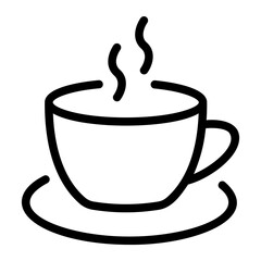 coffee line icon