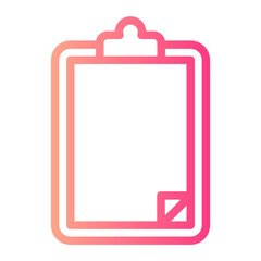 clipboard gradient icon