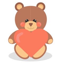 Bear with love heart