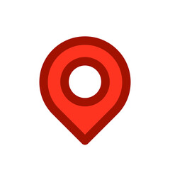 Location icon. Locate pointer design. Map pin gps symbol.