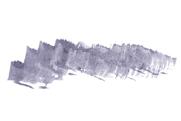 abstract acrylic watercolor paint brush stroke texture isolated on white background for logo and banner. design, creative, and illustration.