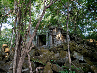 Fototapeta na wymiar Bayon Temple Angkor Thom, Siem Reap, Cambodia 