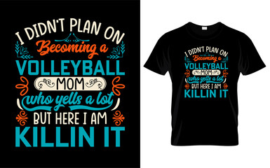 volleyball mom t-shirt lover t-shirt design