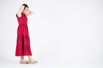 Woman in Red Dress