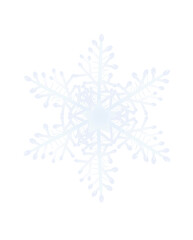 Winter isolated snowflake.  vector illustration