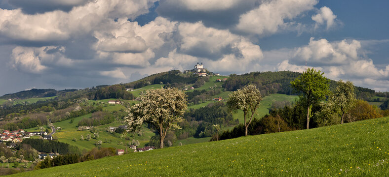 Baumbl&uuml;te im Mostviertel, mit Sonntagberg