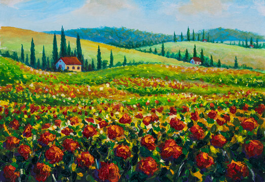 Flowers paintings monet painting claude impressionism paint landscape flower meadow oil