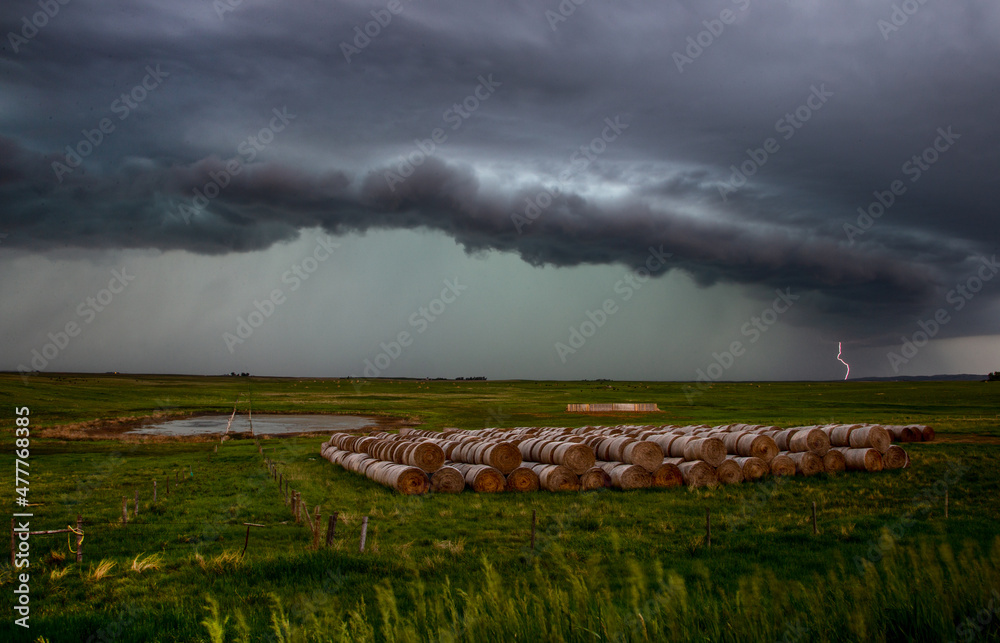 Wall mural Prairie Storm Clouds