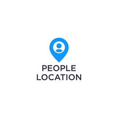 location people  logo design template