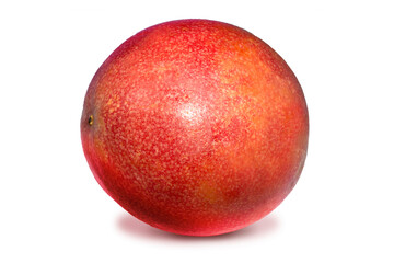 Passion fruit isolated on the white background. Clipping path