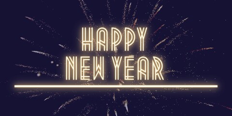 Happy New Year - Line - Metropolis