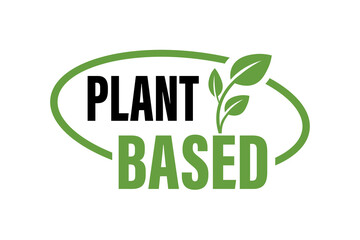 Plant based Icon on a white background.