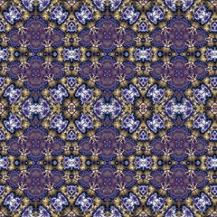 3d effect - abstract geometric fractal pattern 