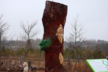 A masterpiece carved from a tree