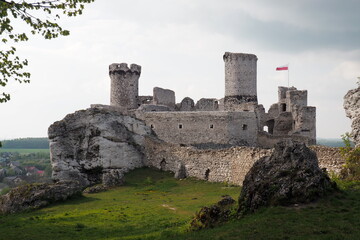 Ruiny zamku Ogrodzieniec - obrazy, fototapety, plakaty