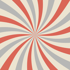 Abstract Starburst, or Sunburst Backdrop in Beige, Gray, and Red Colors. Abstract Twisted Colorful Sunlight Design Wallpaper for Template Banner Social Media Advertising