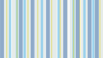 Colorful abstract vector background of different size vertical stripes. Purple, grey, blue and yellow stripes overlapping each other. Pretty, retro, calming background. Copy space. 