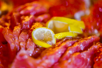 food breakfast meal red fish delicious dish holiday