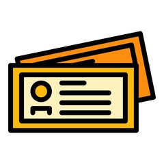 Card money transfer icon. Outline Card money transfer vector icon color flat isolated